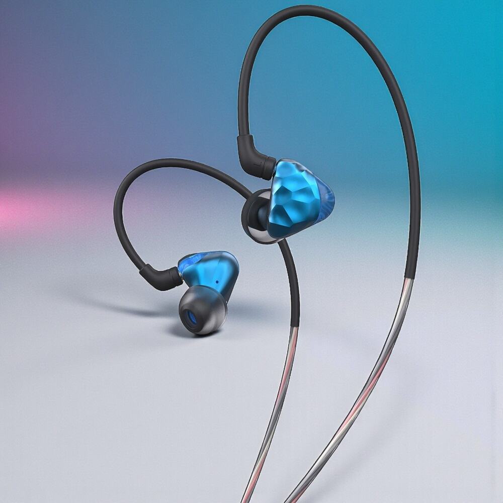 IKKO OH1S Gems Blue Hybrid In-Ear Monitor 1DD+1BA MMCX Sealed